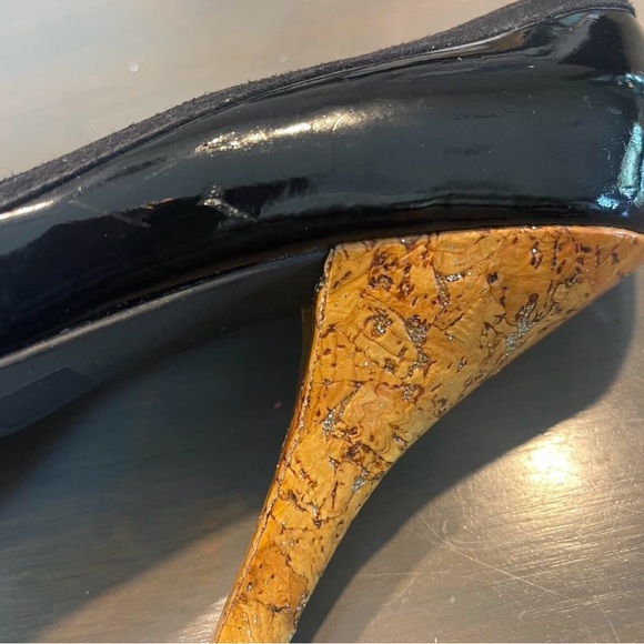 Baby Phat Black and Blue Embellished Heels - Picture 5 of 7